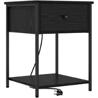 vidaXL Cabinet de chevet Chêne noir 42 x 41 x 56 cm Bois d'ingénierie