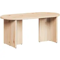 vidaXL Table basse nature 80 x 39,5 x 35 cm pin massif