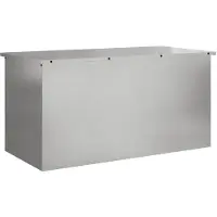 vidaXL Coffre de rangement pour jardin, en acier galvanisé, 100 x 50,5 x 50 cm, capacité de 220 litres