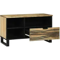 vidaXL : Meuble TV, 80 x 33 x 46 cm, bois composite, couleur naturelle