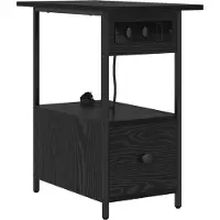 vidaXL Cabinet de chevet Chêne noir 60 x 30 x 61 cm Bois d'ingénierie