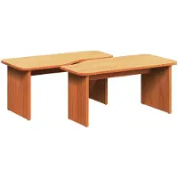vidaXL Table basse 2 Pcs Wax Brown 100 X 69 X 35.5 Cm Lumarko