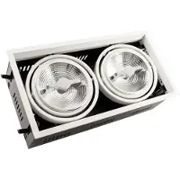 LEDKIA Spot Downlight Led 30w Dimmable Kardan Ar111 Coupe 325x165 Mm Blanc Neutre No Flicker 4000k