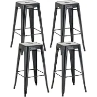 Décoshop26 Lot de 4 tabourets de bar style industriel avec repose-pieds en métal noir 10_0000939