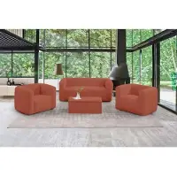 Autre Table basse coffre Terracotta - TERRACOTTA - pliante, rectangulaire, laquée - 96x38.5x45.5 cm