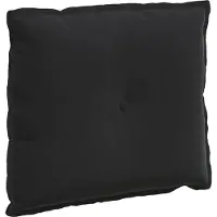 vidaXL Coussin de dossier Noir 60 x 50 cm Tissu velours côtelé