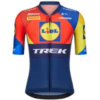 Santini Team Aero Lidl-trek 2025 Short Sleeve Jersey Multicolore XS Homme