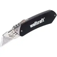 Wolfcraft 1 couteau de loisir en aluminium, lame rétractable (Cutters)