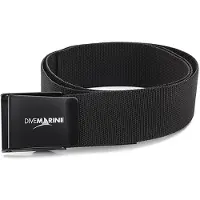Divemarine Ceinture 50 Mm Webbing Black Painted Stainless Steel Square Buckle
