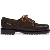 Sebago pour homme. 77123CW Mocassins en cuir Askook marron (41), Plat, 1 à 3 cm, Lacets, Casuel, Classique