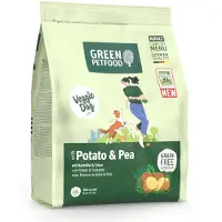 Green Petfood 900g VeggieDog Grainfree pomme de terre & pois nourriture sèche pour chiens