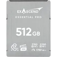 EXASCEND Cfexpress 4.0 Type B Essential Pro 512gb Memory Card Clair