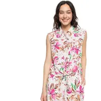Roxy Tropical View Sleeveless Shirt Multicolore S Femme
