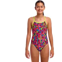 Funkita Single Strap One Piece Swimsuit Rose 10 Years Fille