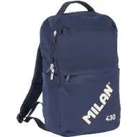 Milan Sac à dos avec fermeture à glissière 430 Collection Depuis 1918 15l Bleu Bleu One Size