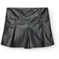 Boboli Synthetic Leather Skirt Noir 6 Years Fille