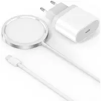 Autre Chargeur Induction Compatible Magsafe Pour 14-14 Plus-14 Pro-14 Pro Max-13-Mini-13 Pro-13 Pro Max-12-12 Pro-11-X-Xs-Xr-Se Chargeur I