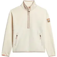 Superdry Active Half Zip Sweatshirt Beige L Femme