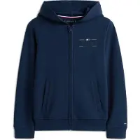 Tommy Hilfiger Veste de survêtement 'Icons' bleu marine / vert foncé / rouge / blanc