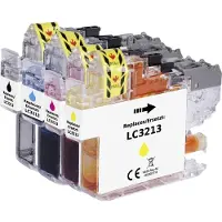 Renkforce Pack d'encres de remplacement Brother LC-3213 (LC3213VALDR) Compatible Sch (C, CF, M, Y)