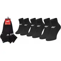 Puma Hommes, Chaussettes, Socken Söckchen 3 Paar Schwarz, Noir, (Lot de 3, 43 - 46)