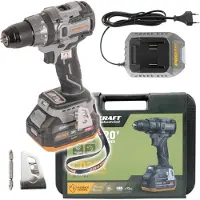 Procraft Industrial CD20A perceuse-visseuse à percussion sans fil 20 V 85 Nm + 1x batterie 4,0 Ah + (Perceuse-visseuse à percussion)