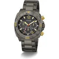GUESS Montre à affichage analogique 'Traction' gris foncé