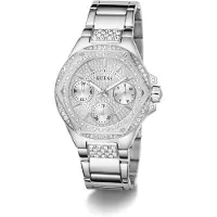 GUESS Montre à affichage analogique 'ENVY' argent