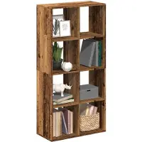 vidaXL Étagère séparatrice de pièce vieux bois 69,5x29x137,5 cm