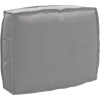 vidaXL Coussin gris 50 x 40 x 12 cm Tissu Oxford