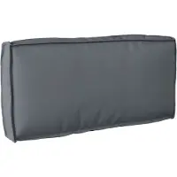 vidaXL Coussin pour dossier de palette Anthracite 80 x 40 x 12 cm