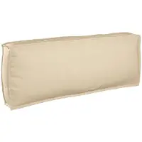 vidaXL Coussin pour dossier de palette Beige 120 x 40 x 12 cm