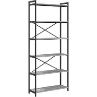vidaXL Bibliothèque Sonoma gris 80 x 30 x 188 cm Bois d'ingénierie