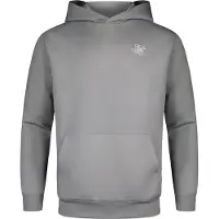 SikSilk Sweat-shirt 'Essentials Poly' gris / blanc