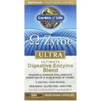 Garden of life , O-Zyme Ultra, Mélange Ultime d'Enzymes Digestives, 180 UltraZorbe Capsules Végétariennes