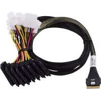 Microchip technology 2305400-R câble Serial Attached SCSI (SAS) 0,8 m Noir, Multicolore