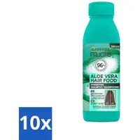 Garnier - Fructis Hair Food Aloe Vera - Shampooing - Cheveux normaux à secs - 350 ml - Pack avantage - 10 pièces