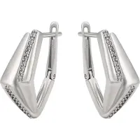 NAEMI Boucles d'oreilles argent / transparent