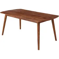 FineBuy Table de salle à manger rectangulaire 120 cm en bois massif de Sheesham - Table de salle à manger design pour 4-6 personnes - Table de cuisine rustique - Table en bois massif