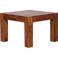 FineBuy Table basse en bois massif 60x40x60 cm Table d'appoint style campagne | Table de salon élégante petite | Table d'appoint design