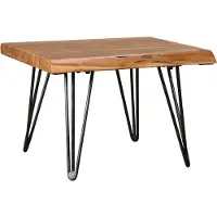 FineBuy Table basse Sheesham en bois massif 56x38x51cm Table d'appoint style industriel | Table de salon Elegant Small | Malle str