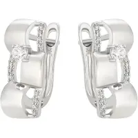 NAEMI Boucles d'oreilles argent / transparent