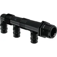 Uponor Q&E fordelerrør 3x16 - Embout PPSU g3/4mt 3x16 c/c45+35mm, husk ringe 3x045338216