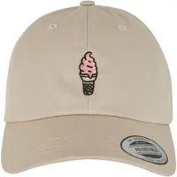 Mister tee Casquette 'Ice Cream' jaune clair / pierre / rose / noir