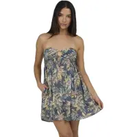 Salty Crew Island Style Sleeveless Short Dress Bleu L Femme