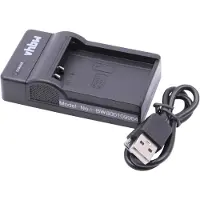 VHBW Chargeur USB de batterie compatible avec Olympus Pen E-P5 batterie appareil photo digital, DSLR, action cam
