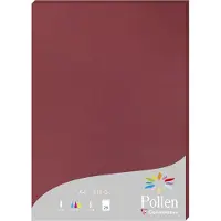 Pollen Etui de 25 feuilles A4 Bordeaux 210g