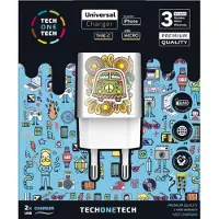Tech One Tech Tech One Chargeur mural pour camping-car TEC2503/ 2xUSB/ 2.4A