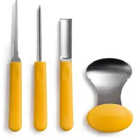 Ibili Set De 4 Ustensiles Pour Decorer Les Citrouilles