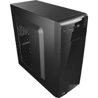 Aerocool Corporate CS-1101 - Black Edition - Tour midi - ATX - sans alimentation (ATX) - noir - USB/audio (EN58126)